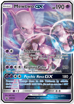 Mewtwo-GX SM Black Star Promos #SM196