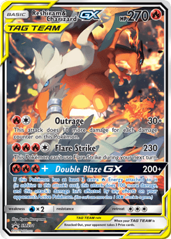 Reshiram & Charizard-GX SM Black Star Promos #SM201