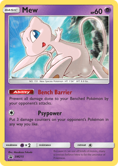 Mew SM Black Star Promos #SM215