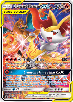 Charizard & Braixen-GX SM Black Star Promos #SM230