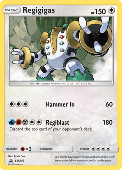 Regigigas SM Black Star Promos #SM243
