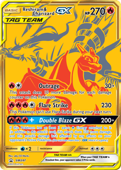 Reshiram & Charizard-GX SM Black Star Promos #SM247