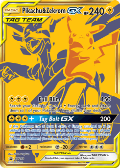 Pikachu & Zekrom-GX SM Black Star Promos #SM248