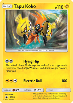 Tapu Koko SM Black Star Promos #SM30