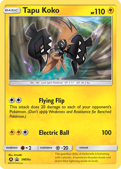 Tapu Koko SM Black Star Promos #SM30a