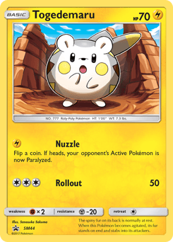 Togedemaru SM Black Star Promos #SM44