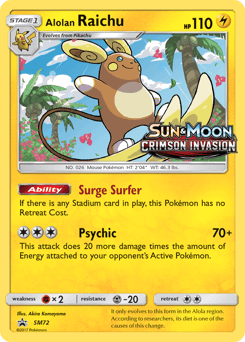 Alolan Raichu SM Black Star Promos #SM72