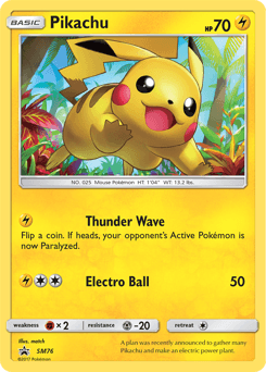 Pikachu SM Black Star Promos #SM76