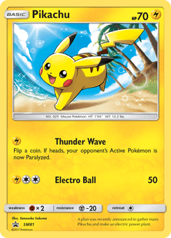 Pikachu SM Black Star Promos #SM81