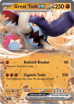 Great Tusk ex Scarlet & Violet #123