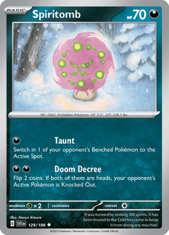 Spiritomb Scarlet & Violet #129