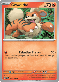 Growlithe Scarlet & Violet #30