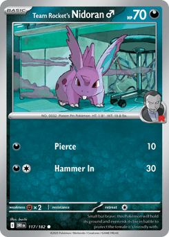 Team Rocket's Nidoran♂ Destined Rivals #117