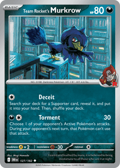 Team Rocket's Murkrow Destined Rivals #127
