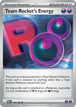Team Rocket's Energy Destined Rivals #182