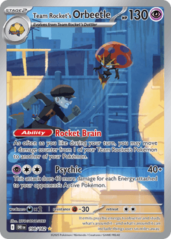 Team Rocket's Orbeetle Destined Rivals #198