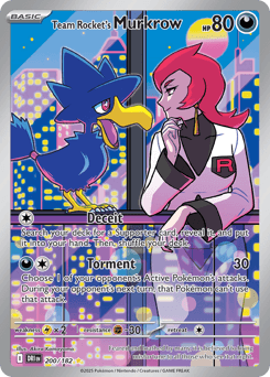 Team Rocket's Murkrow Destined Rivals #200