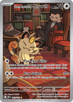 Team Rocket's Meowth Destined Rivals #203
