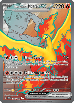 Team Rocket's Moltres ex Destined Rivals #208
