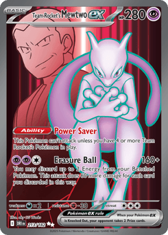 Team Rocket's Mewtwo ex Destined Rivals #213