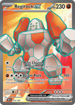 Regirock ex Destined Rivals #214