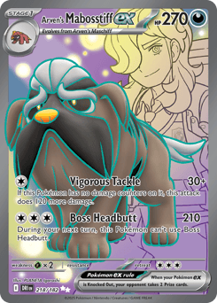 Arven's Mabosstiff ex Destined Rivals #218