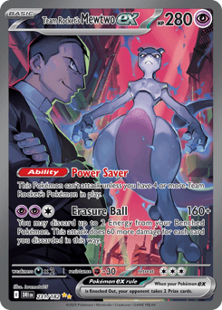 Team Rocket's Mewtwo ex Destined Rivals #231