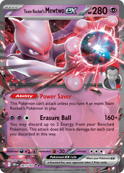 Team Rocket's Mewtwo ex Destined Rivals #81