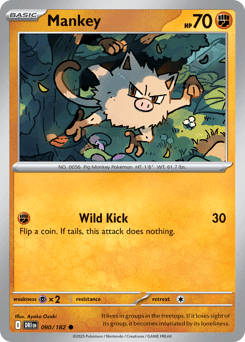 Mankey Destined Rivals #90