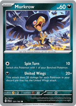 Murkrow Paldea Evolved #131