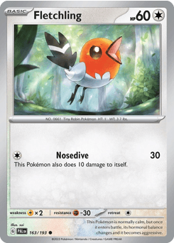 Fletchling Paldea Evolved #163
