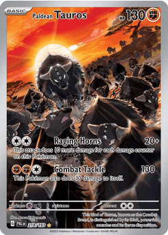 Paldean Tauros Paldea Evolved #218