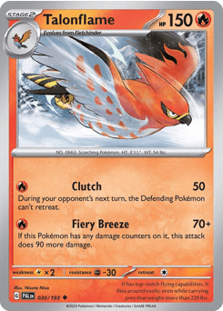 Talonflame Paldea Evolved #30