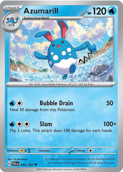 Azumarill Paldea Evolved #45