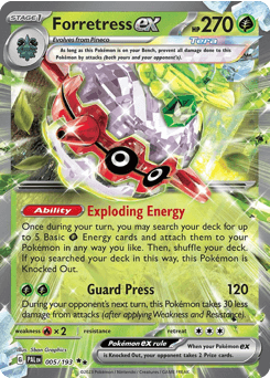 Forretress ex Paldea Evolved #5