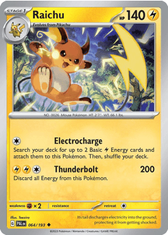 Raichu Paldea Evolved #64