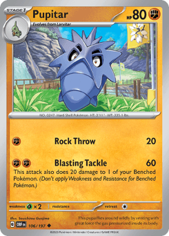 Pupitar Obsidian Flames #106