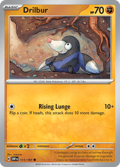 Drilbur Obsidian Flames #111