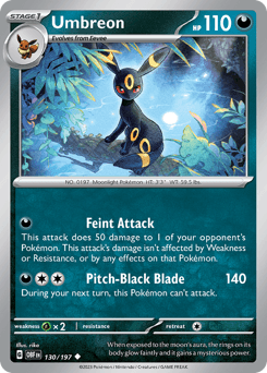 Umbreon Obsidian Flames #130