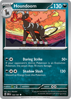 Houndoom Obsidian Flames #133
