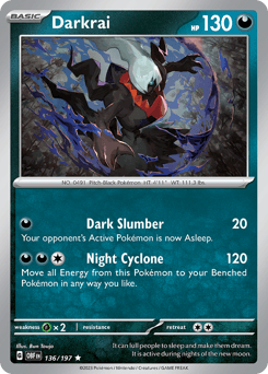 Darkrai Obsidian Flames #136