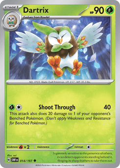 Dartrix Obsidian Flames #14