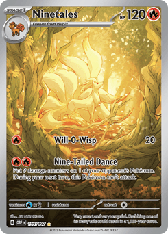 Ninetales Obsidian Flames #199