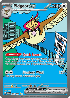 Pidgeot ex Obsidian Flames #225