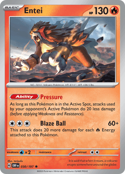Entei Obsidian Flames #30