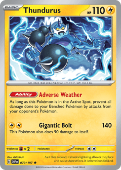 Thundurus Obsidian Flames #70