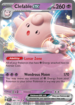 Clefable ex Obsidian Flames #82