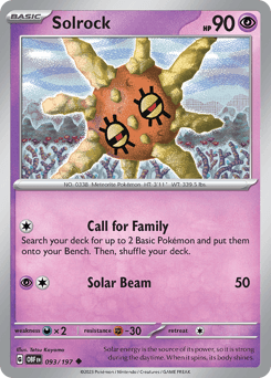 Solrock Obsidian Flames #93