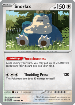 Snorlax 151 #143