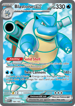 Blastoise ex 151 #184